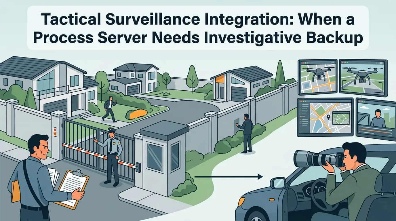 Tactical Surveillance for Process Servers in Orlando